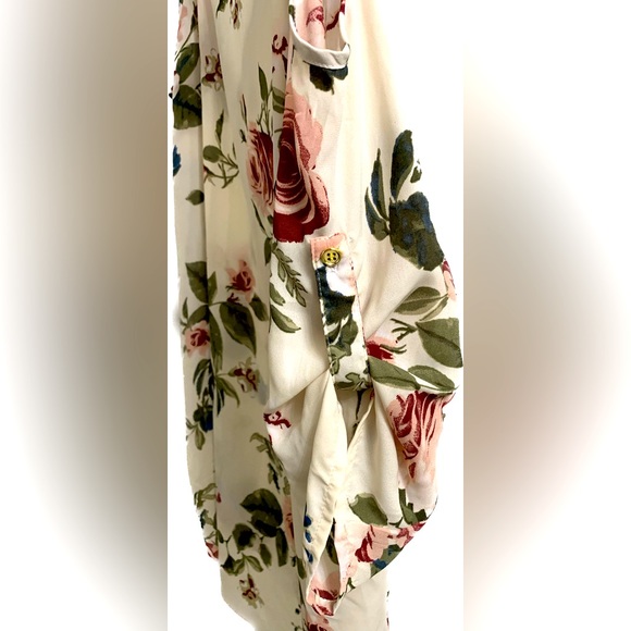 Wishful Park XL Floral Blouse Open Shoulder - Picture 4 of 6